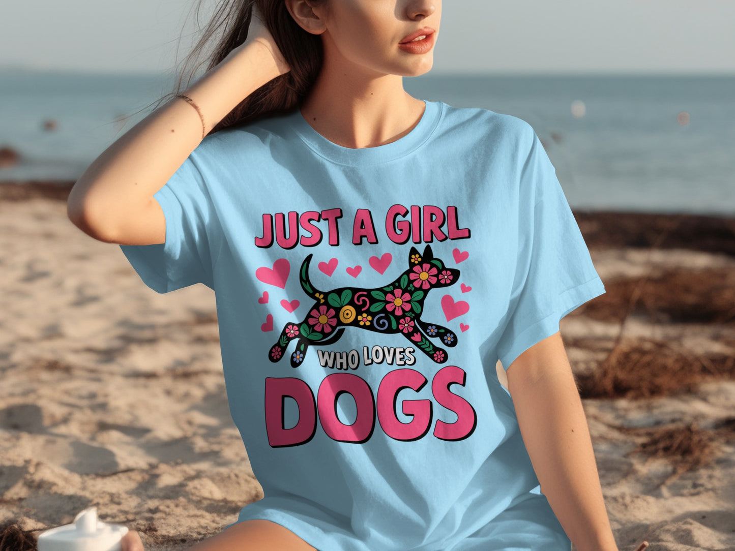 Just A Girl Who Loves Dogs Graphic T-shirt
