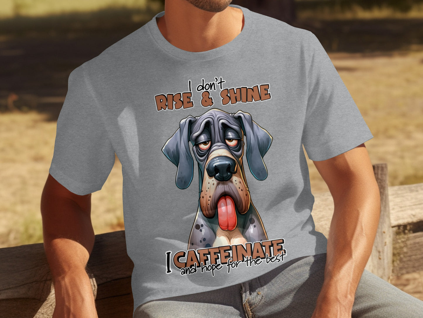 I Don't Rise Shine I Caffeinate and Hope for the Best Shirt