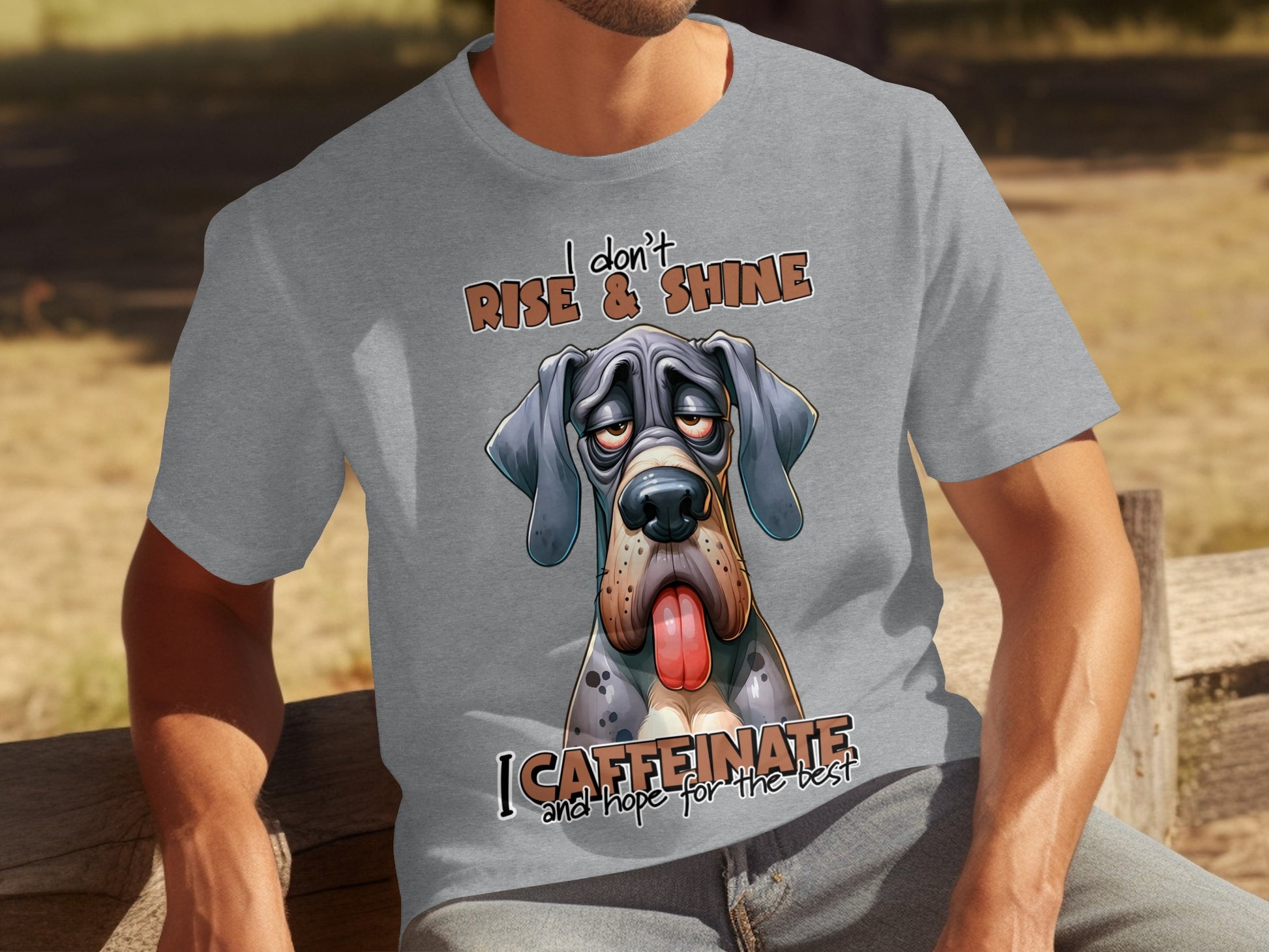I Don't Rise Shine I Caffeinate and Hope for the Best Shirt