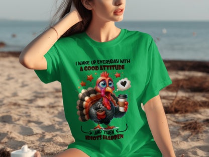 I Wake Up Everyday With A Good Attitude Funny Shirt