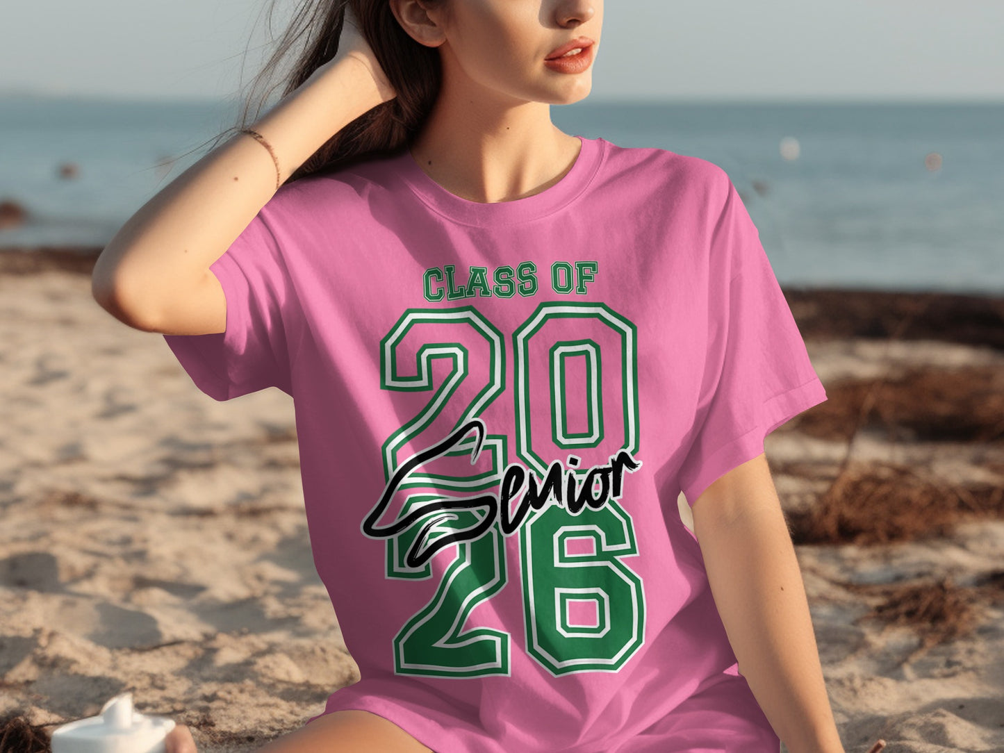 Class of 2026 Senior Graphic Tee Ladies Beachwear