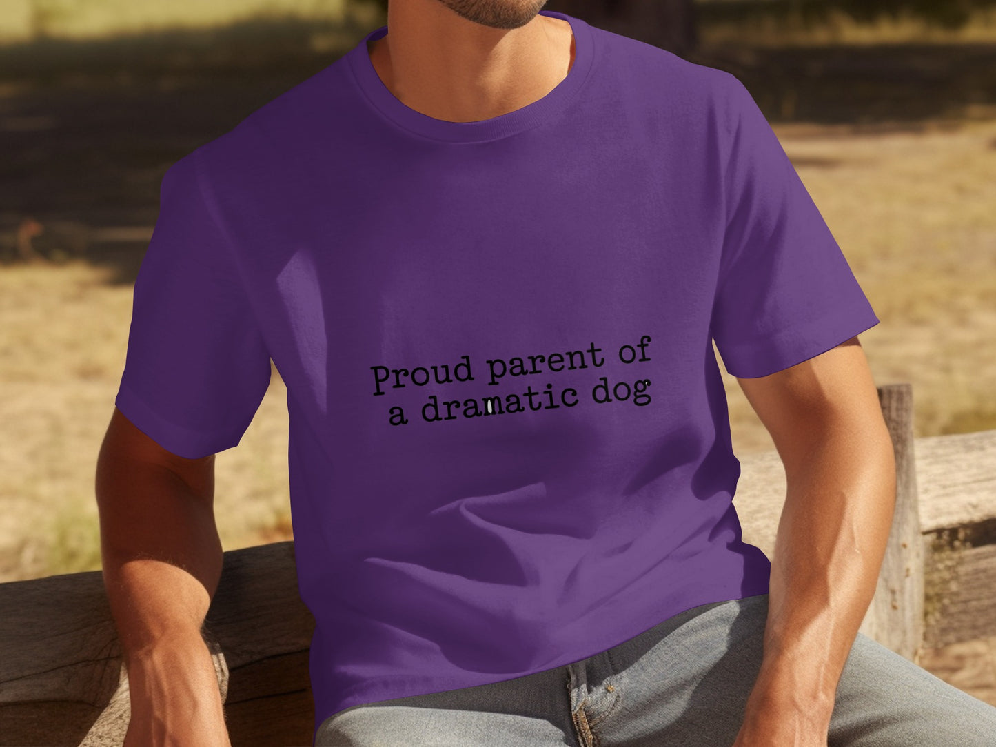 Proud parent of a dramatic dog t-shirt