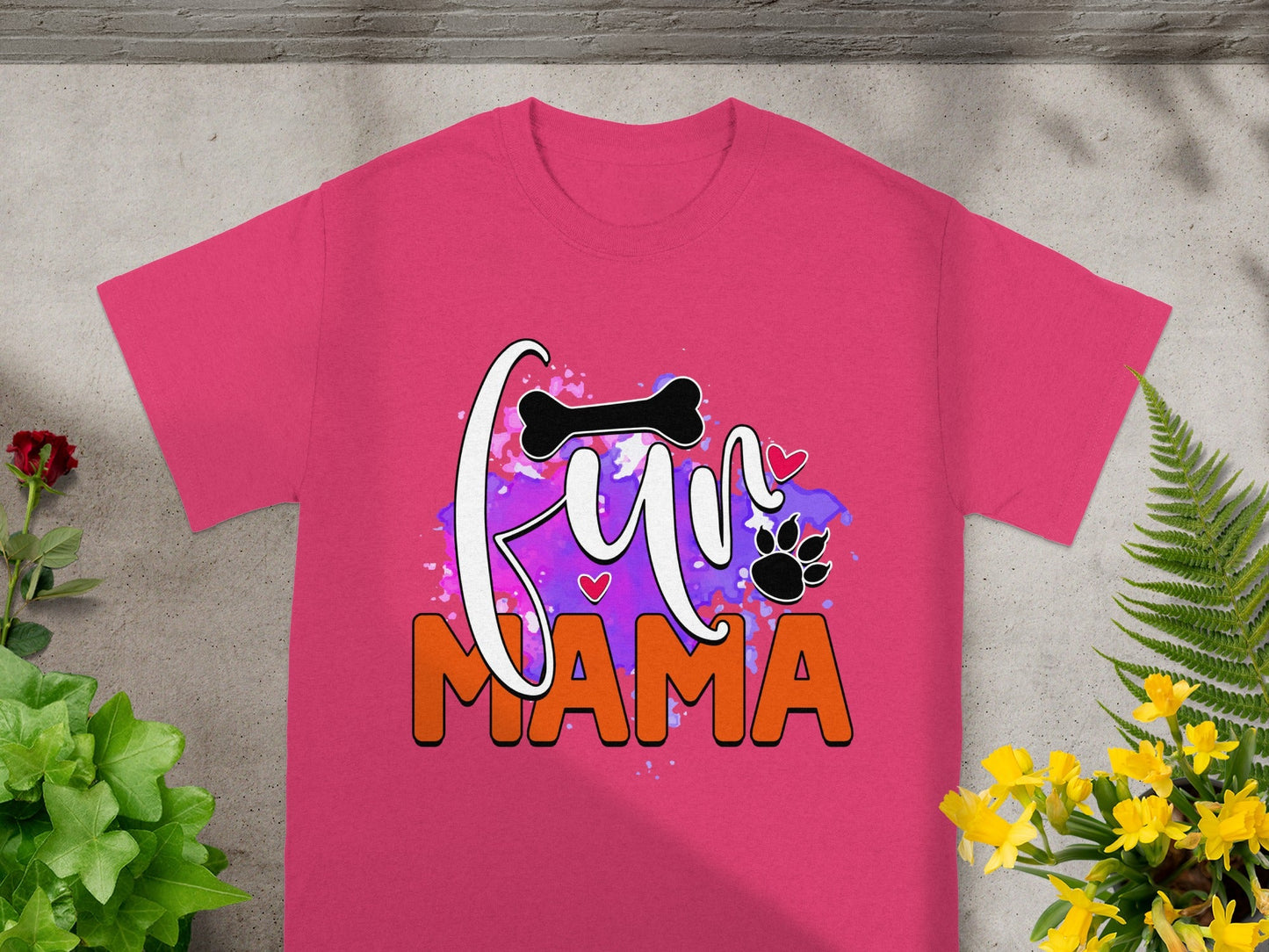 Fun Mama Graphic T-Shirt with Colorful Design