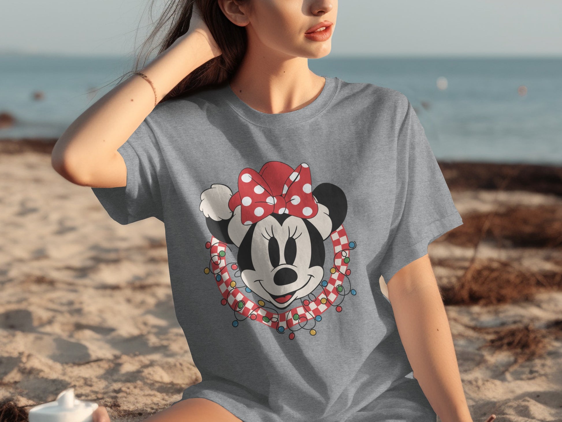 Minnie Mouse Holiday Lights Graphic T-Shirt