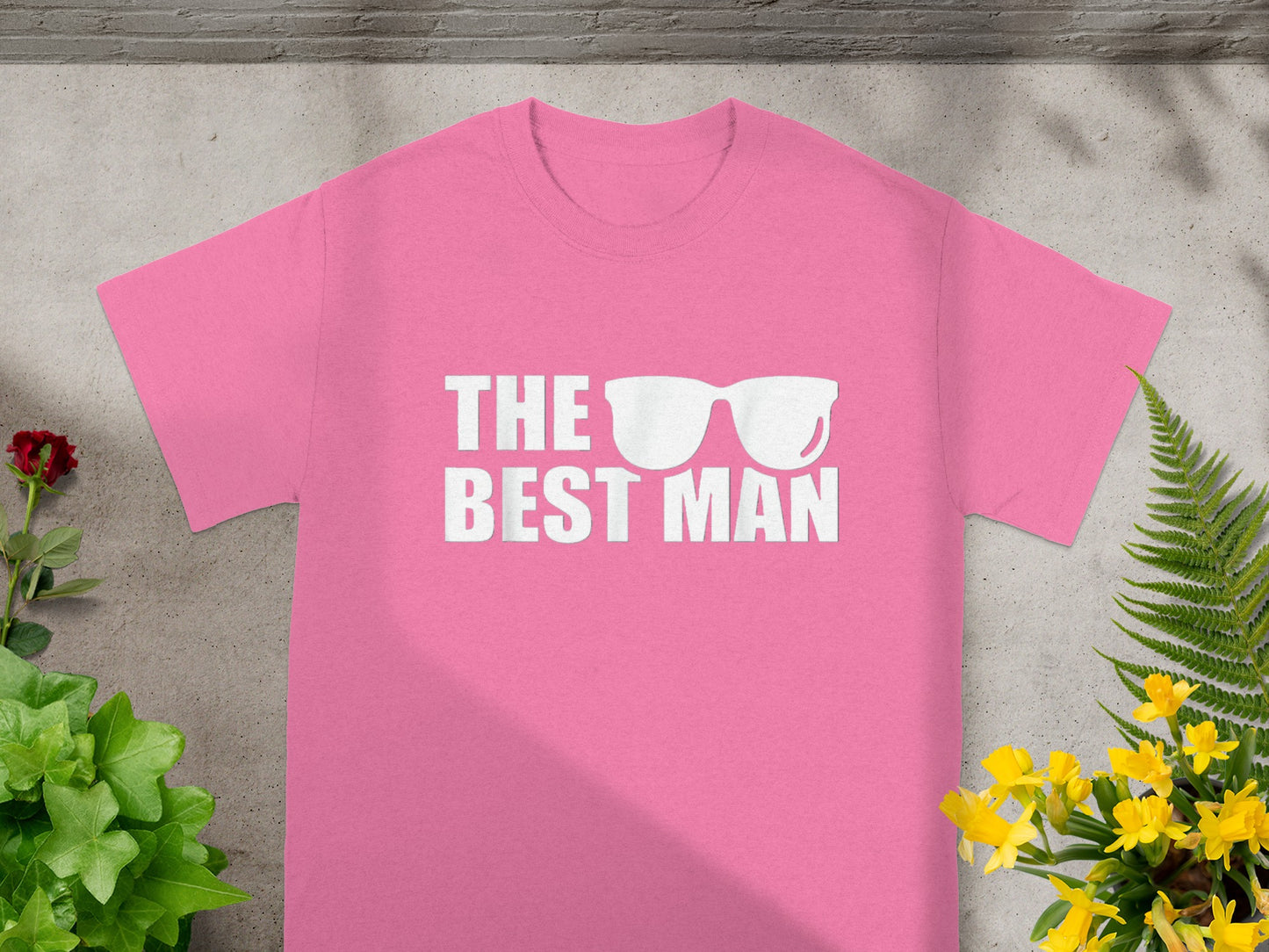 The Best Man Funny Wedding Pink Tee Shirt Product