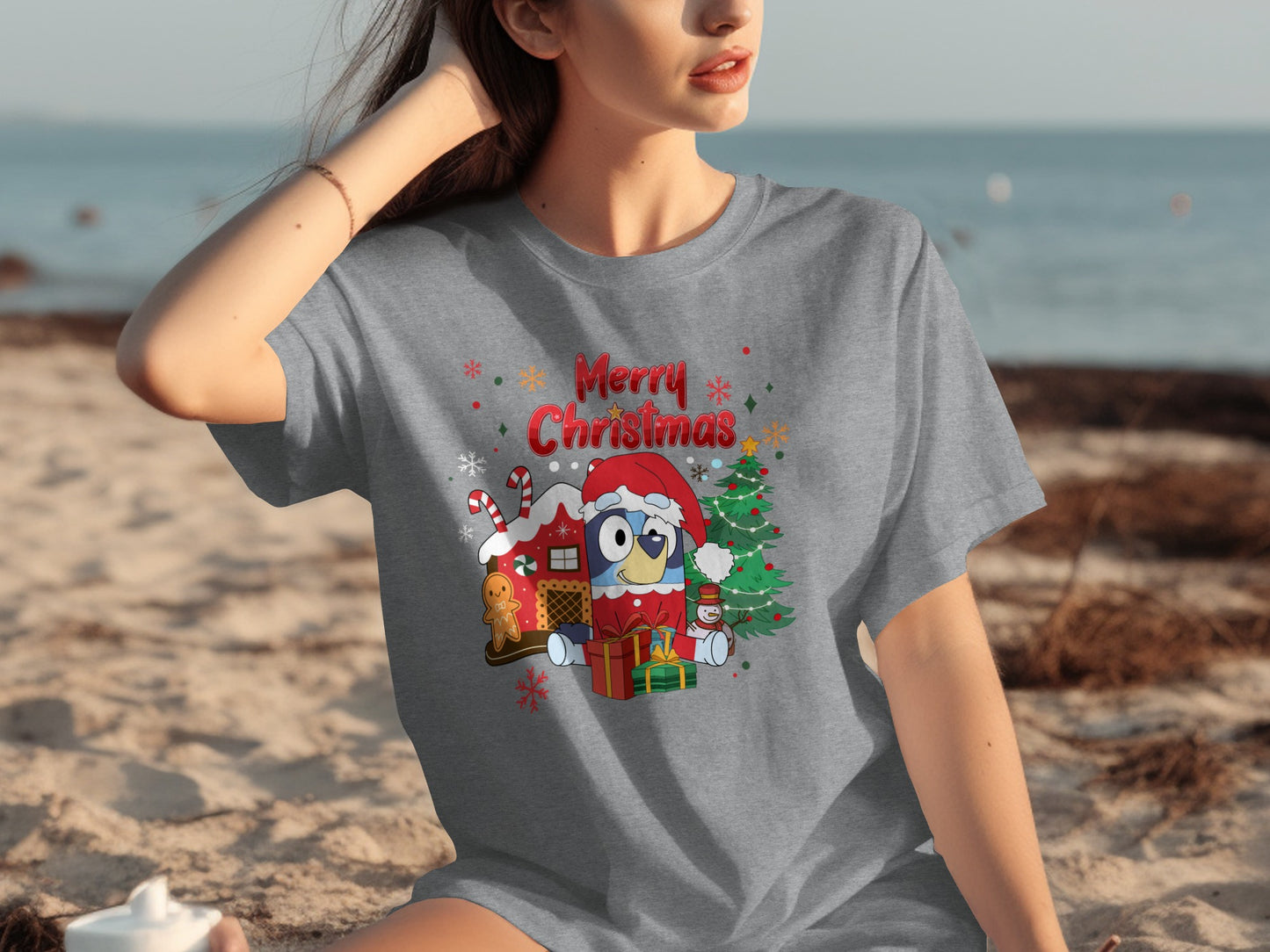 Merry Christmas Cute Owl Design Women's T-Shirt