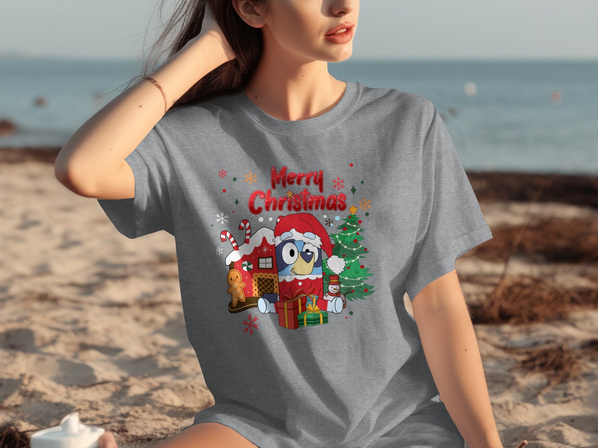 Merry Christmas Cute Owl Design Women's T-Shirt