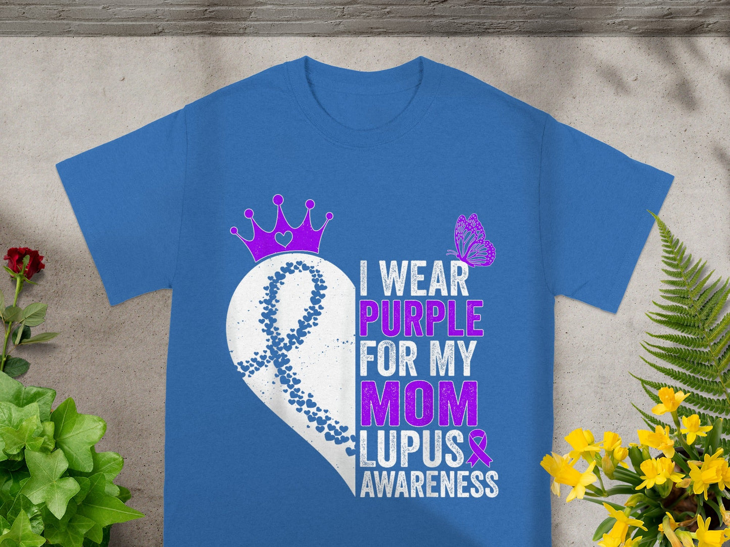 I Wear Purple for My Mom Lupus Awareness T-shirt