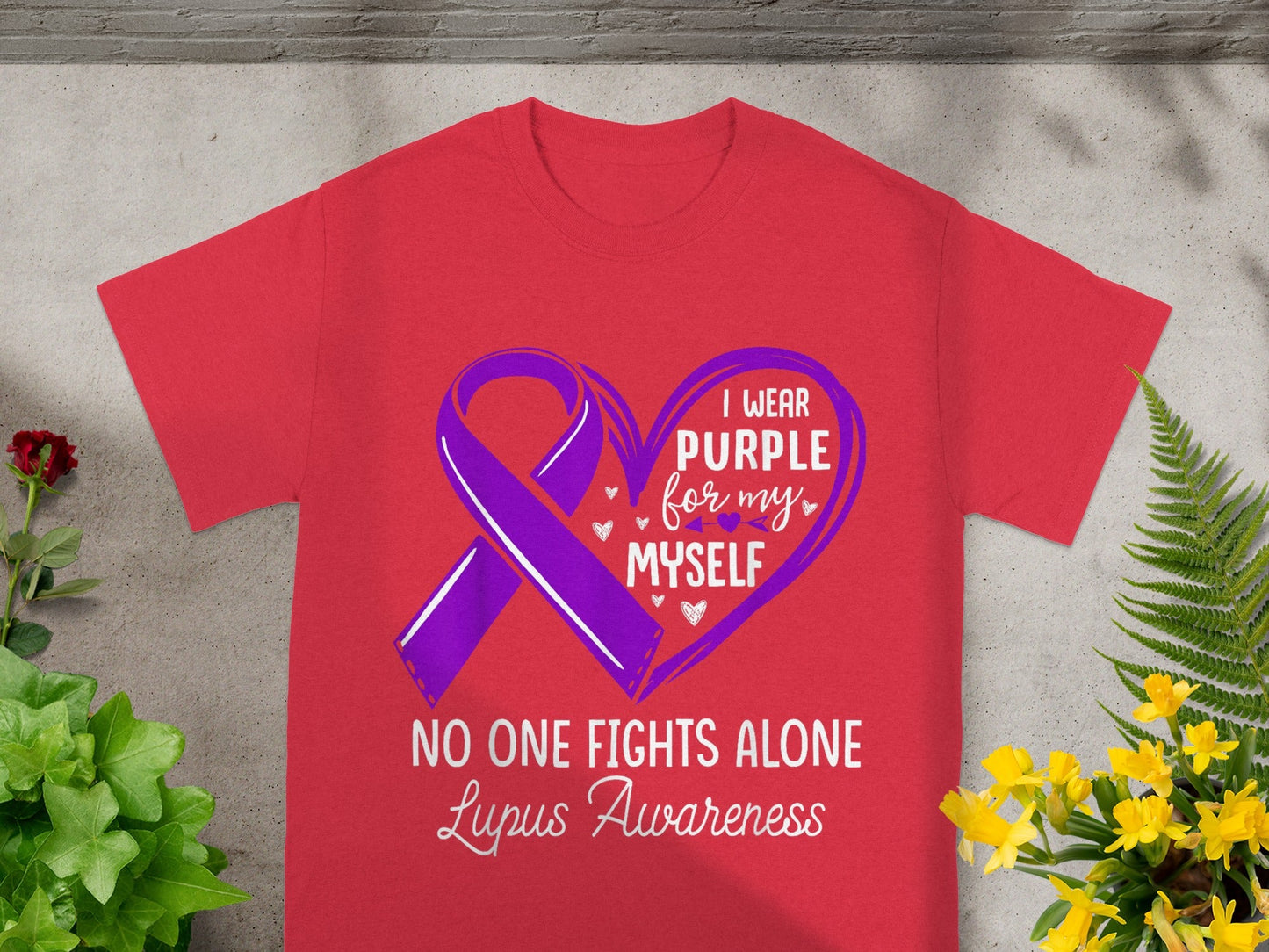 I Wear Purple for Myself No One Fights Alone T-Shirt