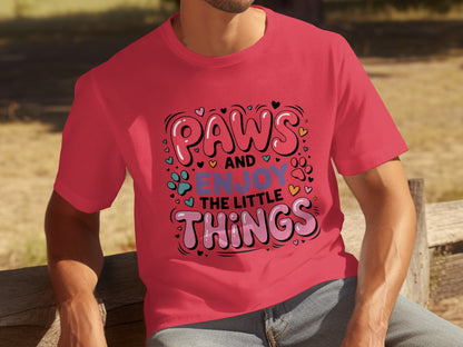 Paws and Enjoy The Little Things Graphic Shirt