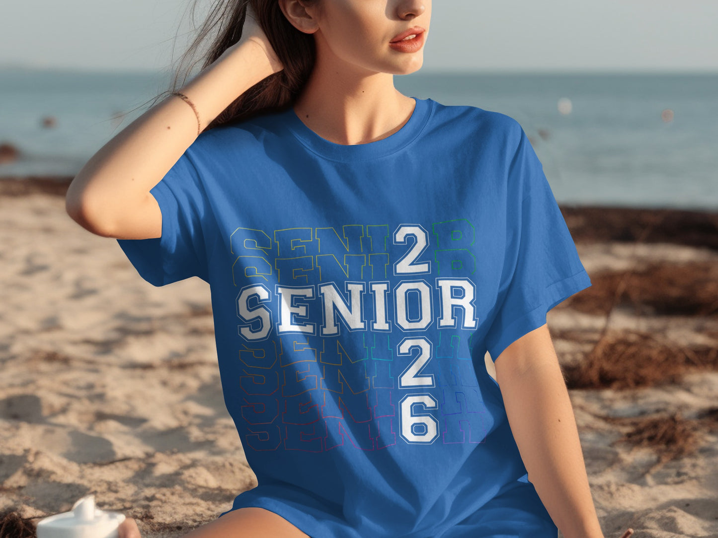 Senior 2026 Graphic Design Blue T-Shirt Product