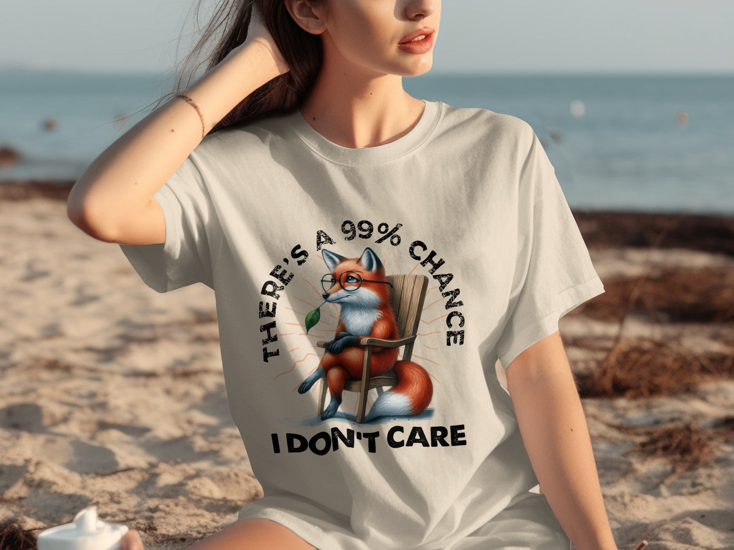 There's a 99% Chance I Don't Care Funny Tee Shirt
