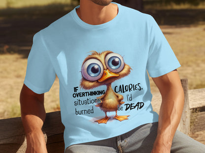 Cute Owl If Overthinking Burned Calories I'd Be Dead Shirt