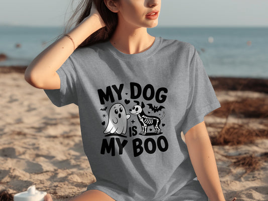My Dog Is My Boo Halloween T-Shirt for Dog Lovers