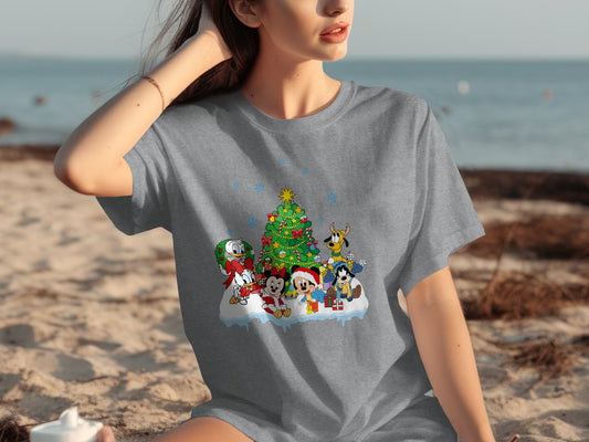 Christmas Cartoon Characters Holiday Tshirt Product
