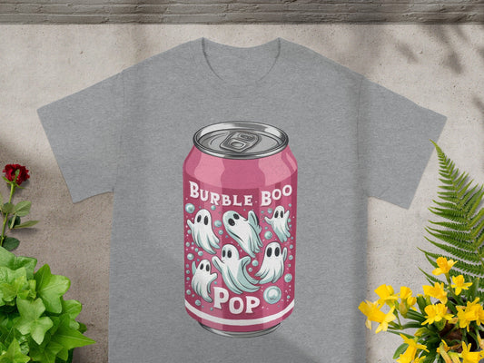 Burble Boo Pop Can with Ghosts Graphic T-Shirt product