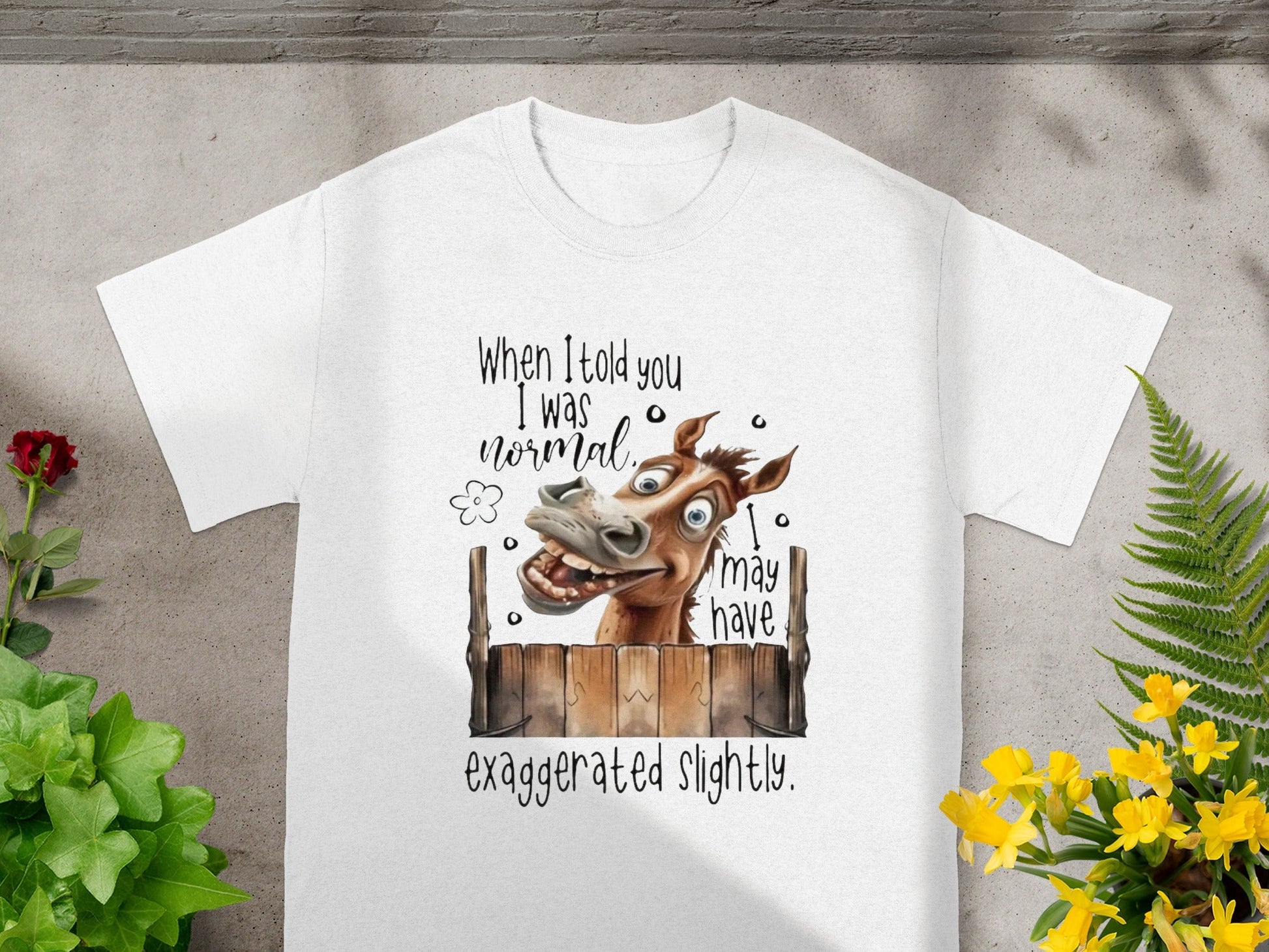 When I told you I was normal exaggerated slightly shirt