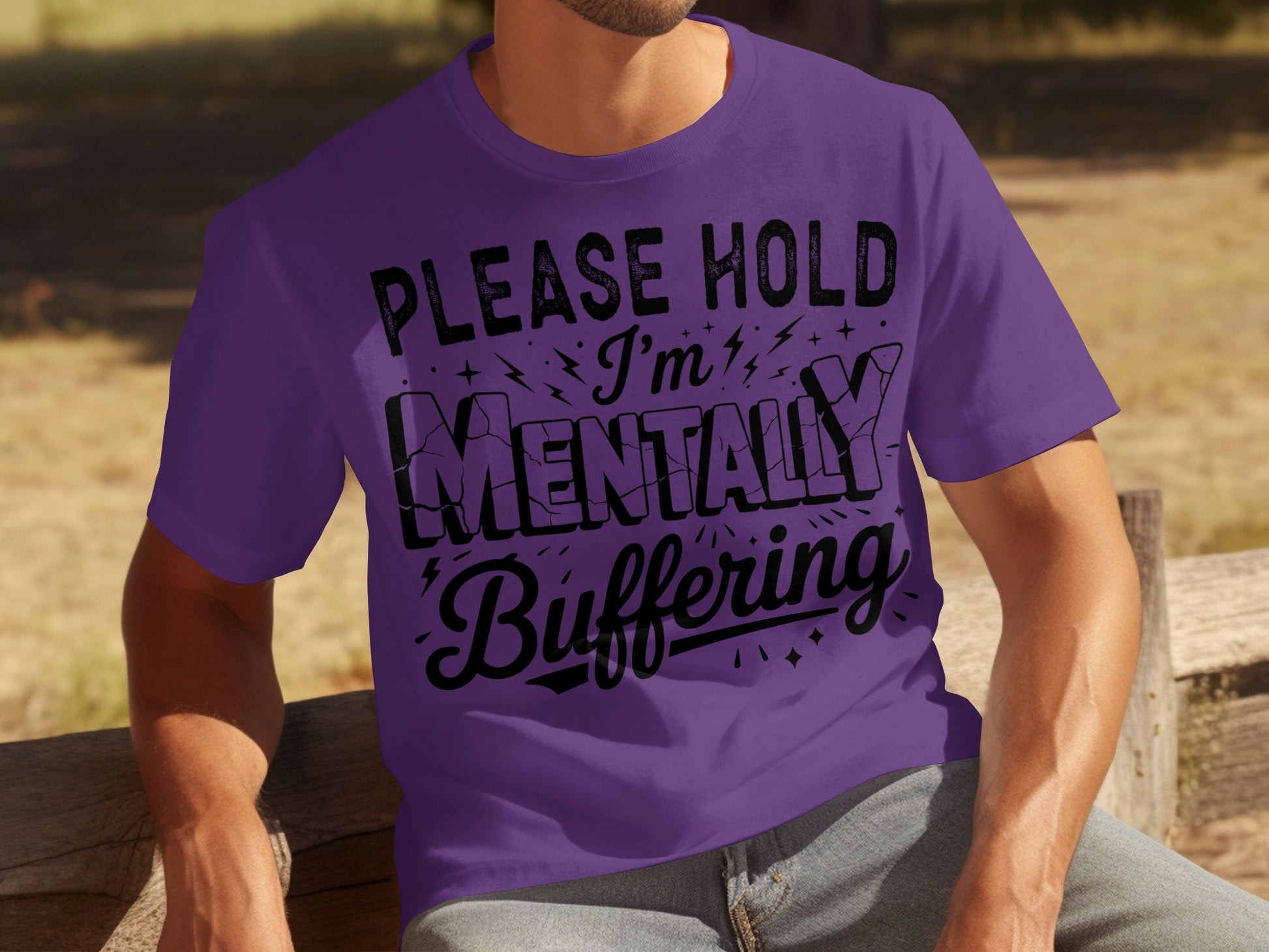Please Hold I'm Mentally Buffering T-shirt