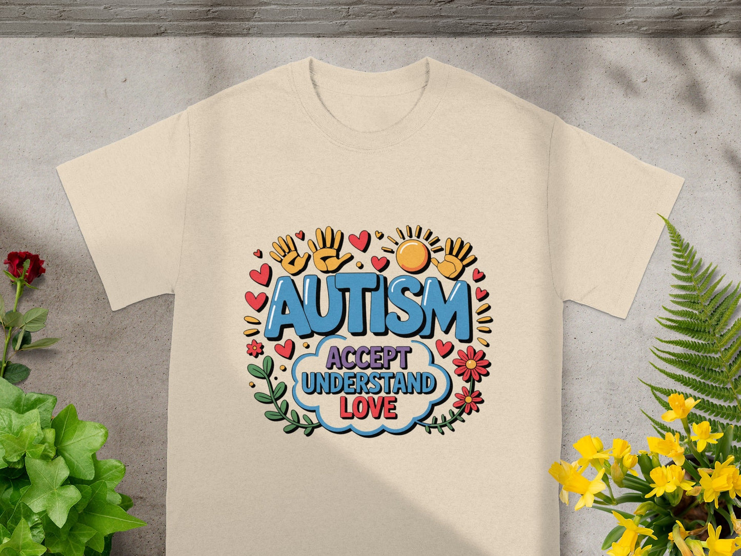 Autism Accept Understand Love Graphic T-Shirt