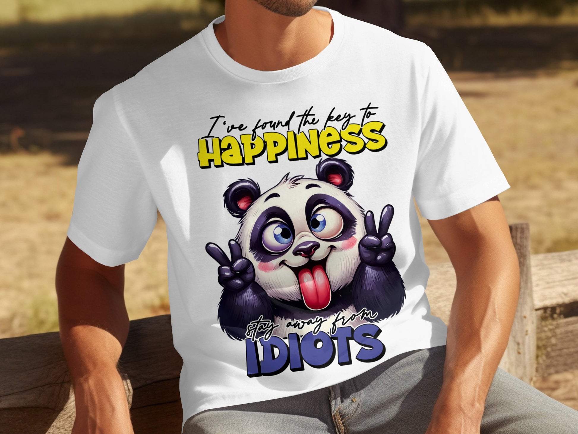 Key to Happiness Stay Away from Idiots T-shirt