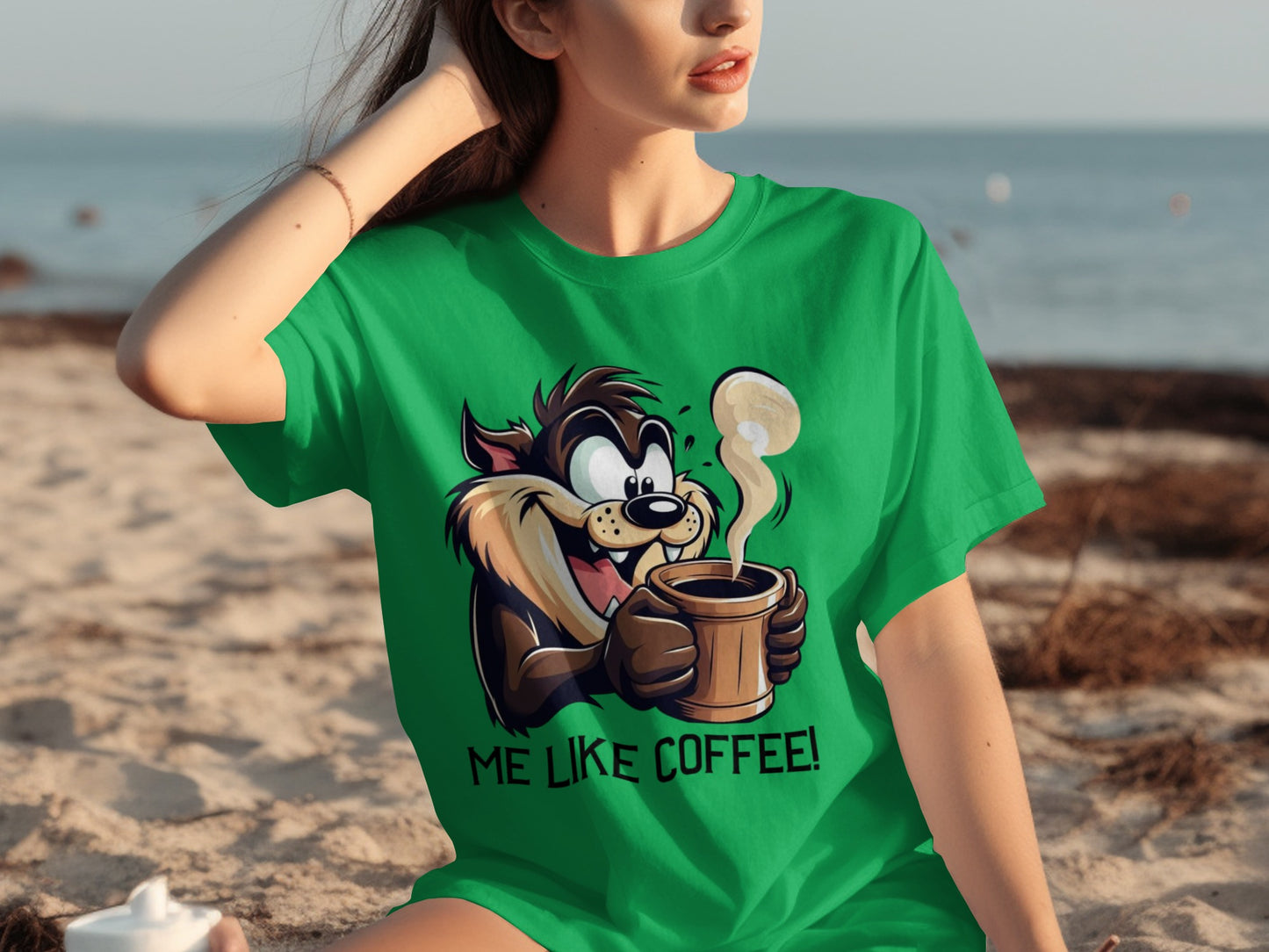Me Like Coffee Tasmanian Devil Graphic T-Shirt