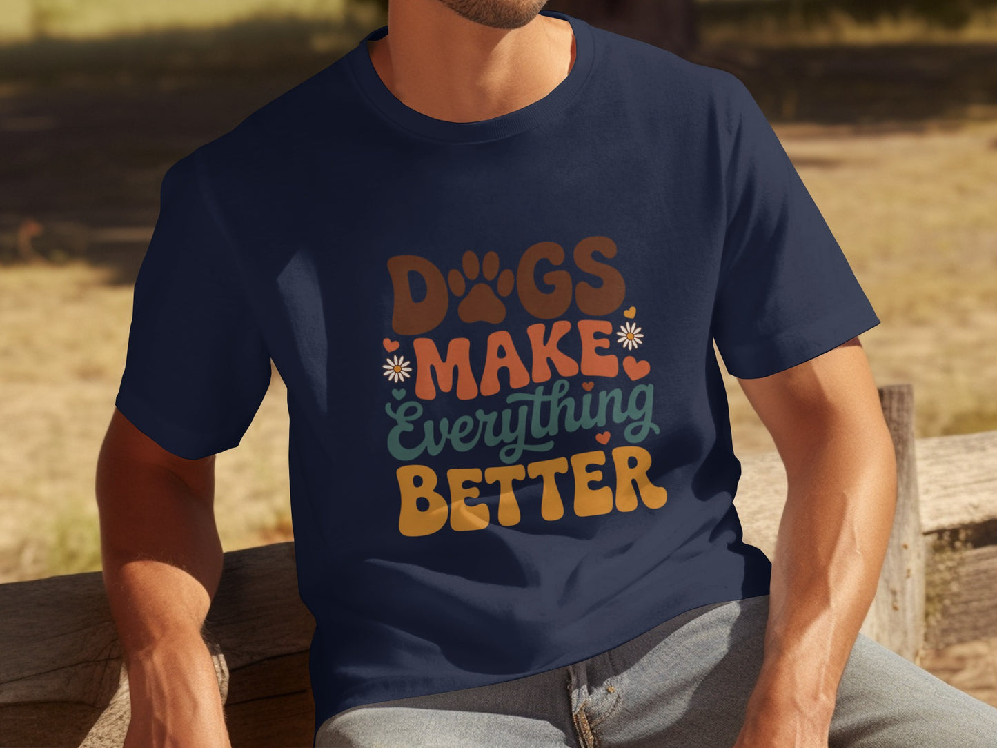 Dogs Make Everything Better Graphic T-shirt