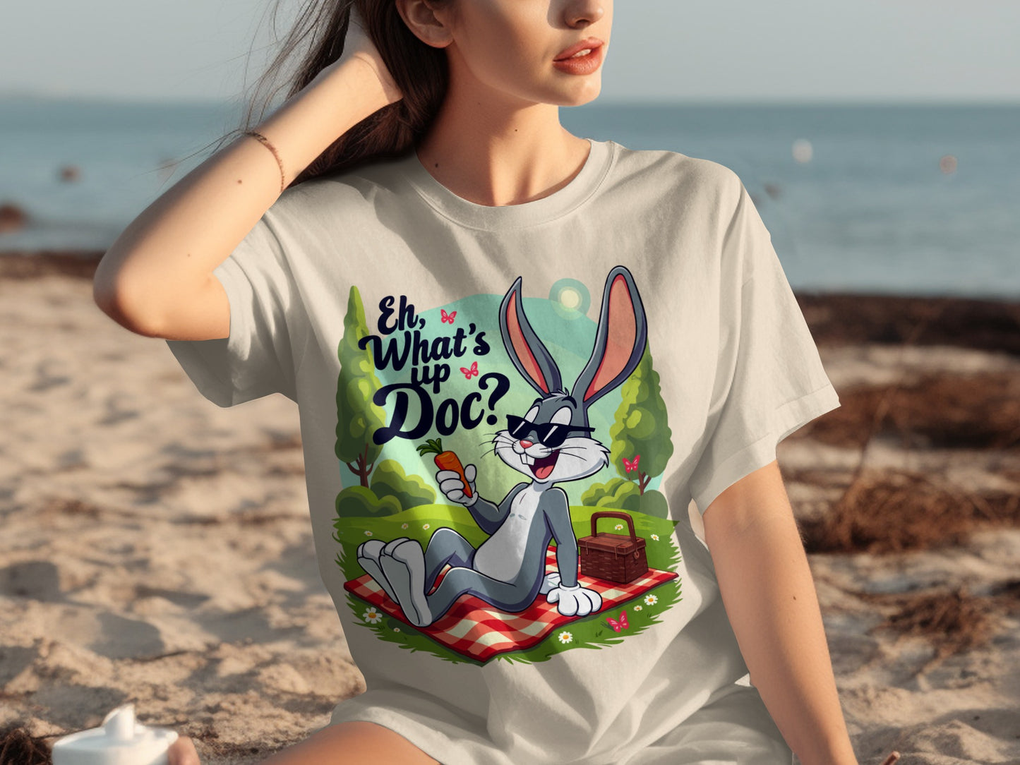 Eh What's Up Doc Cartoon Character Graphic T-Shirt
