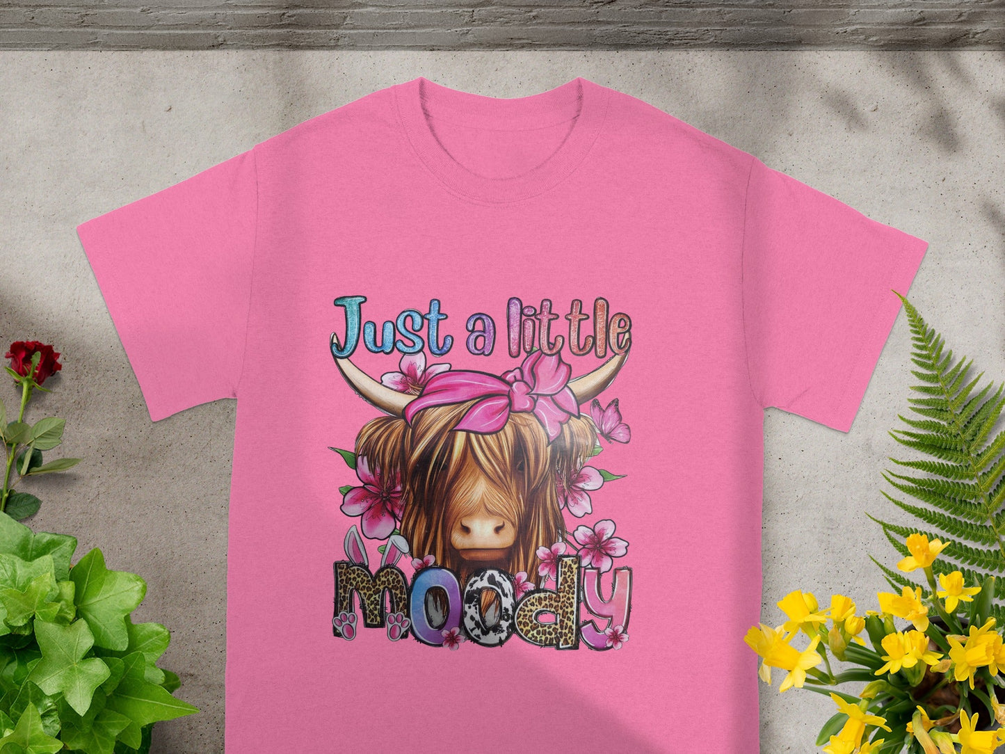 Just a Little Moody Highland Cow T-Shirt