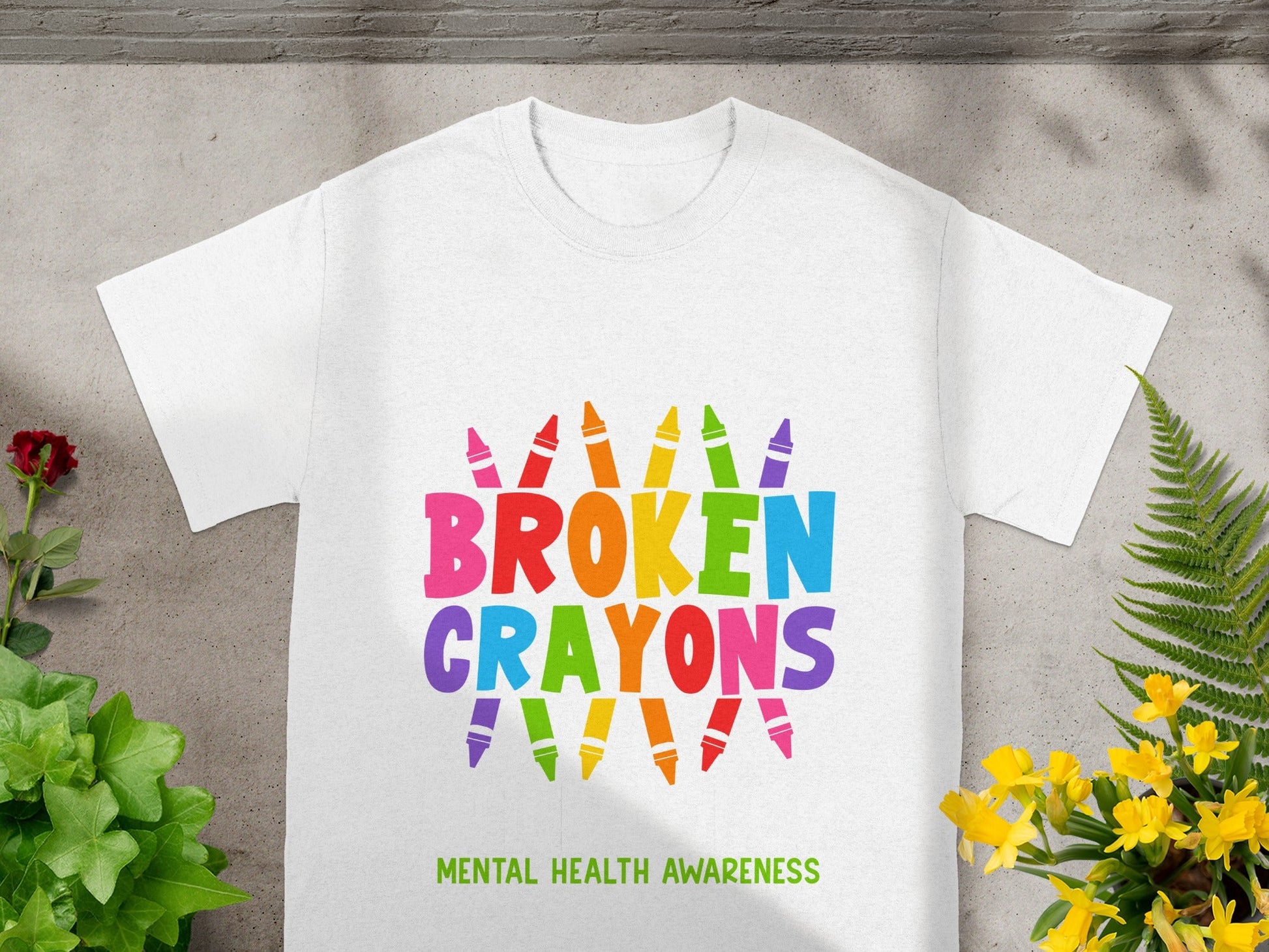 Broken Crayons Mental Health Awareness T-Shirt