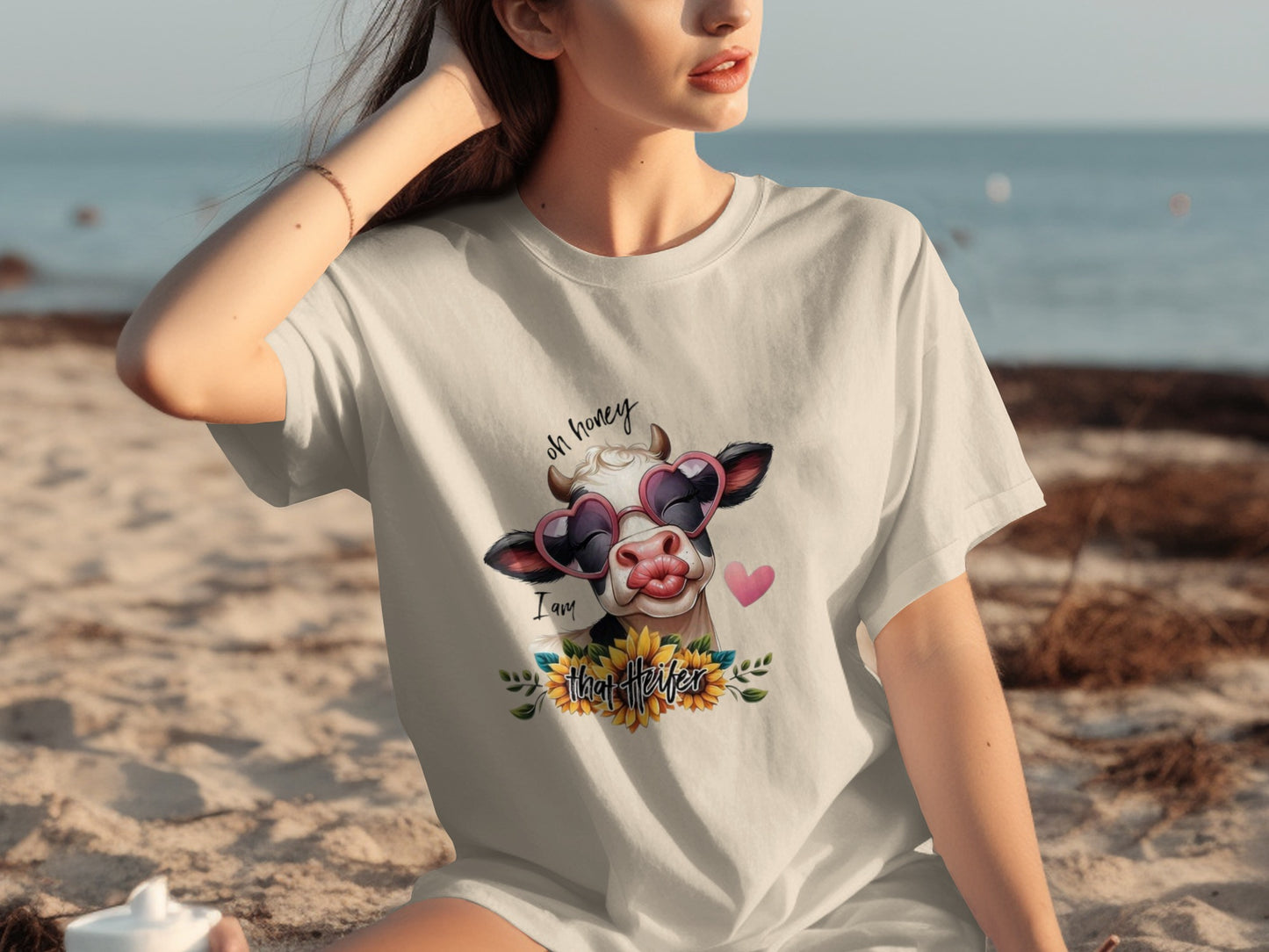 Oh Honey I Am That Heifer Cute Cow Design Shirt