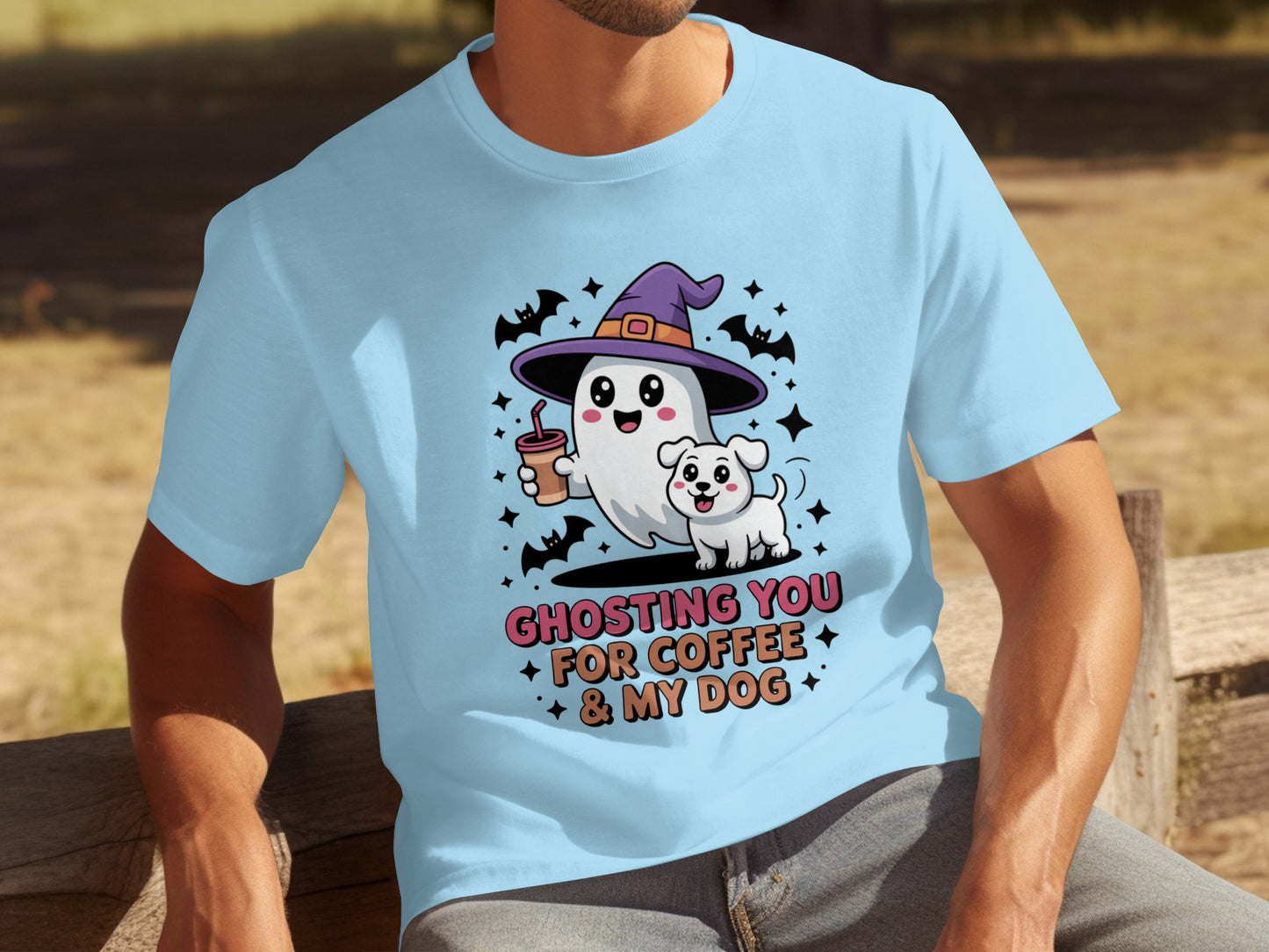 Ghosting You For Coffee And My Dog Halloween T-shirt