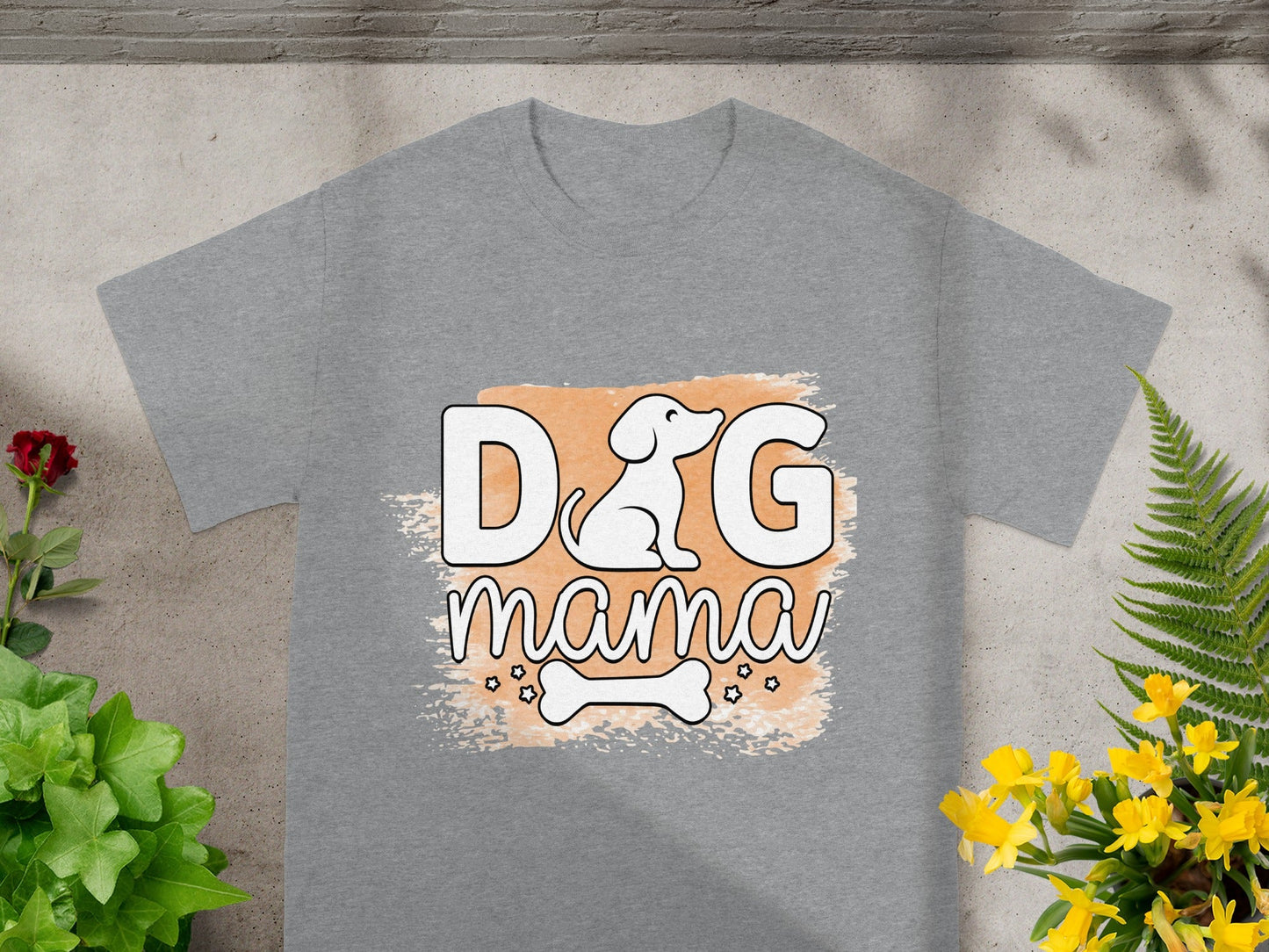 Cute Dog Mama Graphic T-shirt for Pet Lovers