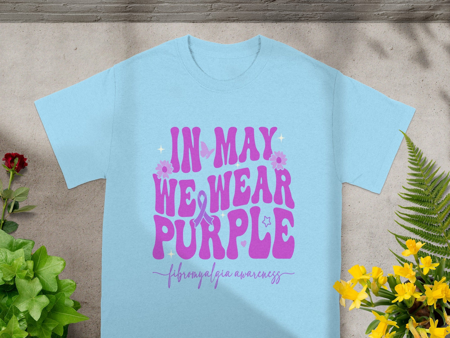 In May We Wear Purple Fibromyalgia Awareness Shirt