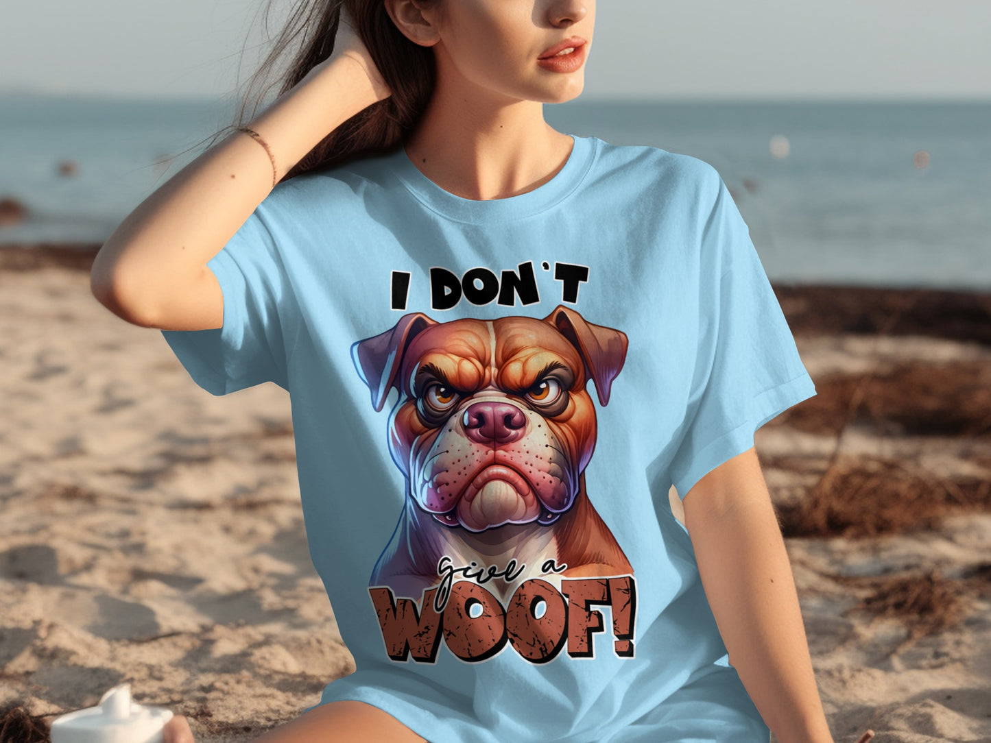 I Don't Give a Woof Funny Dog Graphic Tee product