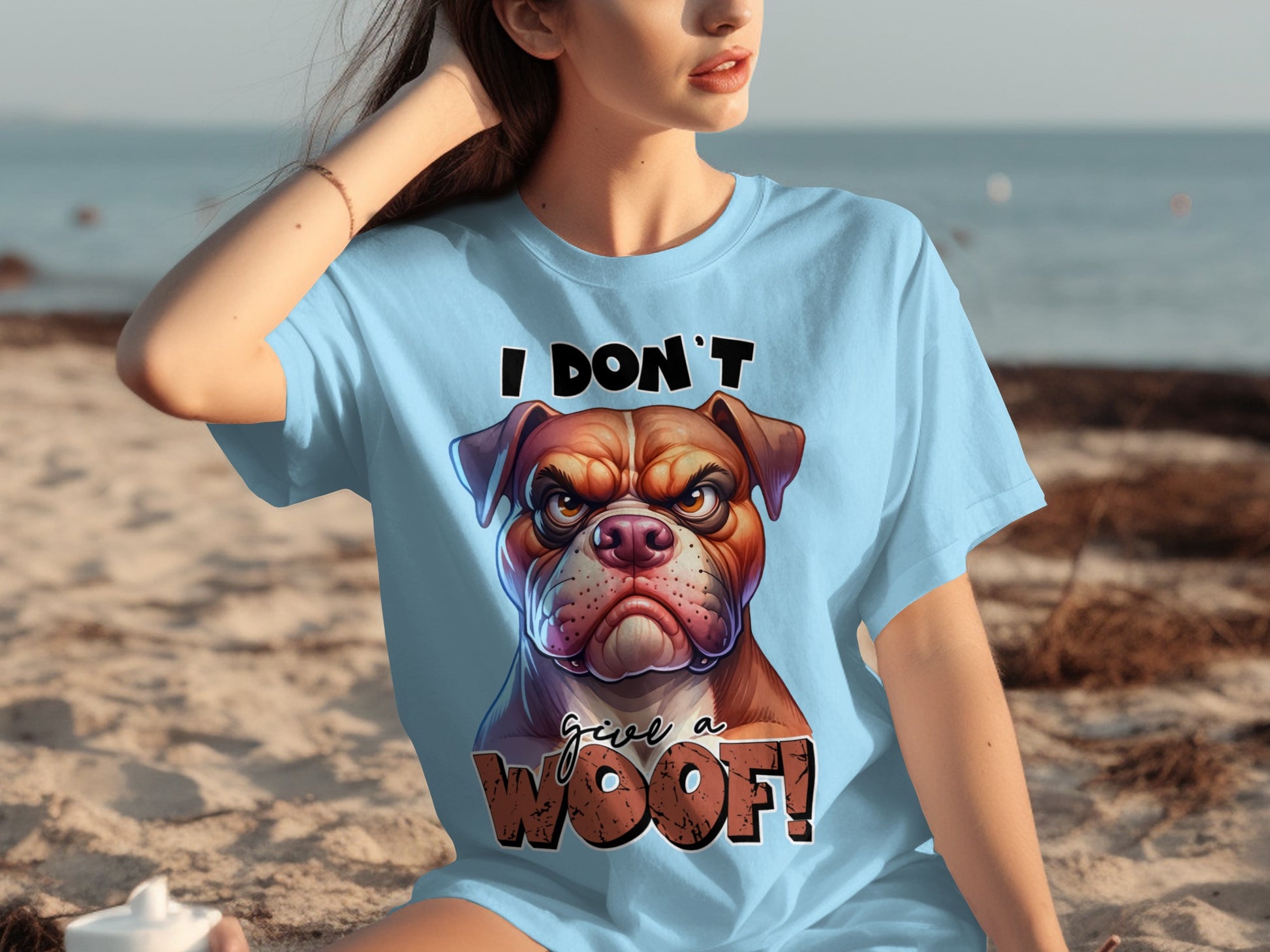 I Don't Give a Woof Funny Dog Graphic Tee product