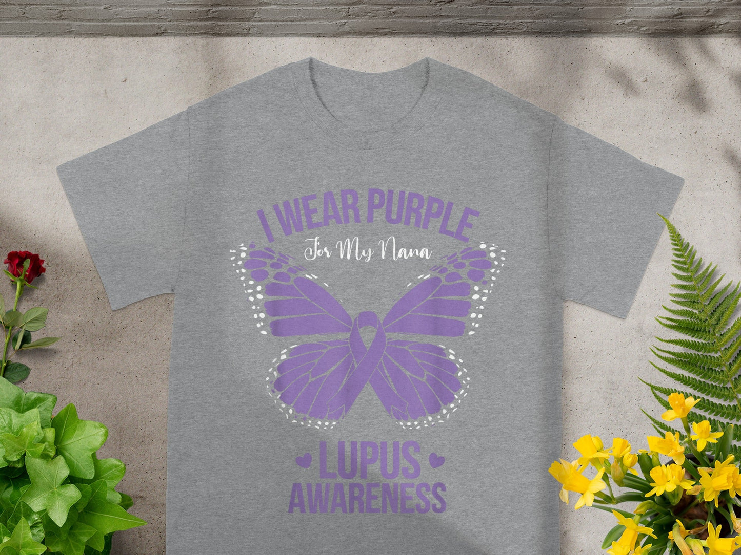 I Wear Purple For My Nana Lupus Awareness T-Shirt
