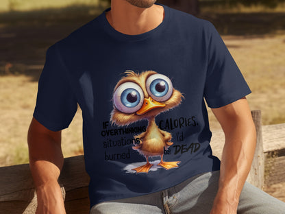 Funny Overthinking Situations Burning Calories Shirt