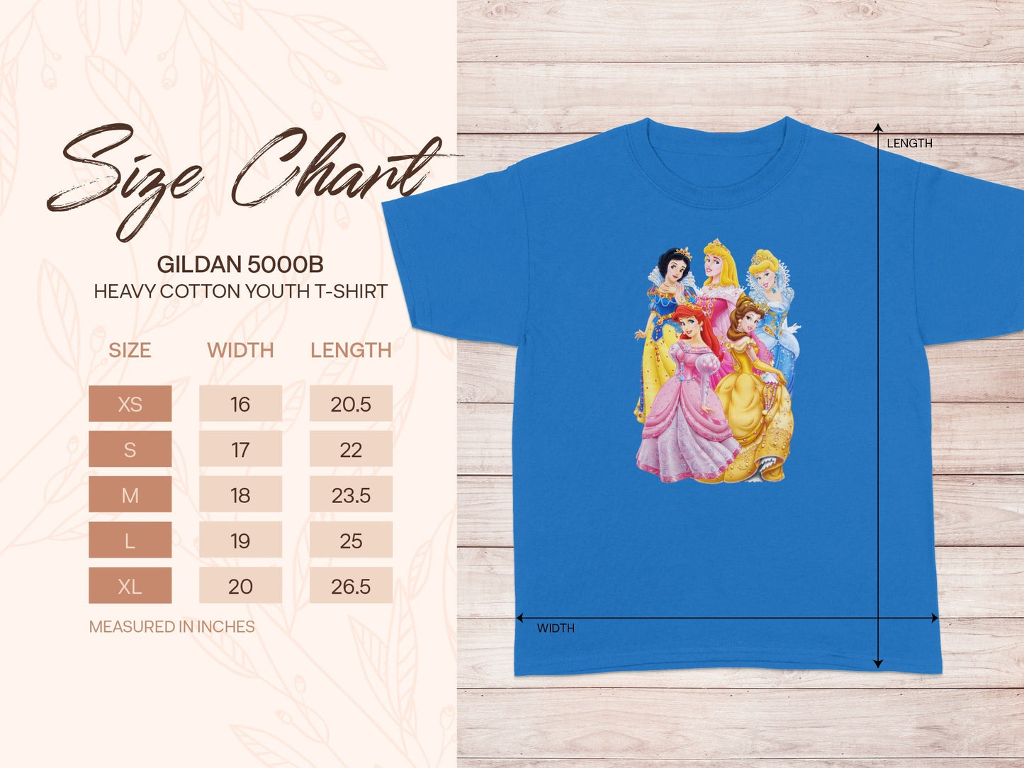 GILDAN 5000B Blue Princesses Youth T-Shirt product type