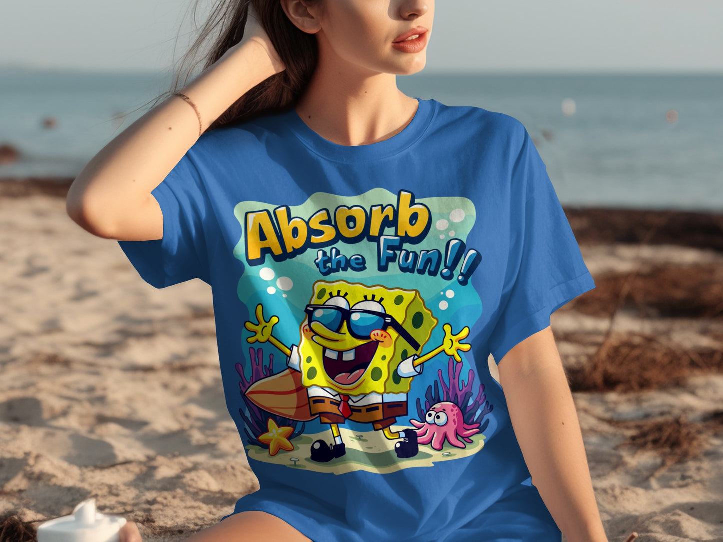 Absorb the Fun Spongebob Squarepants Graphic Tee