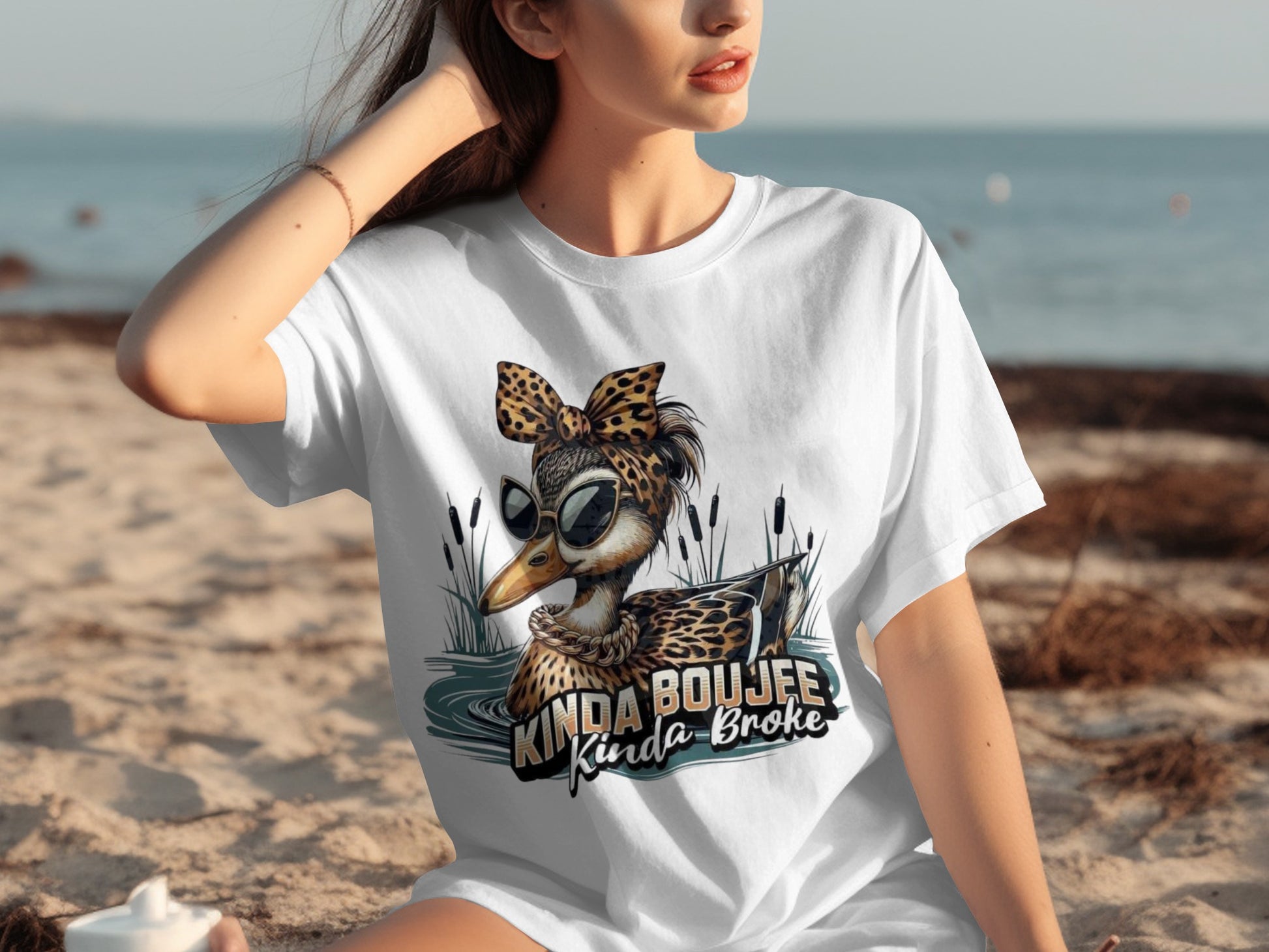 Kinda Boujee Kinda Broke Graphic T-Shirt Product