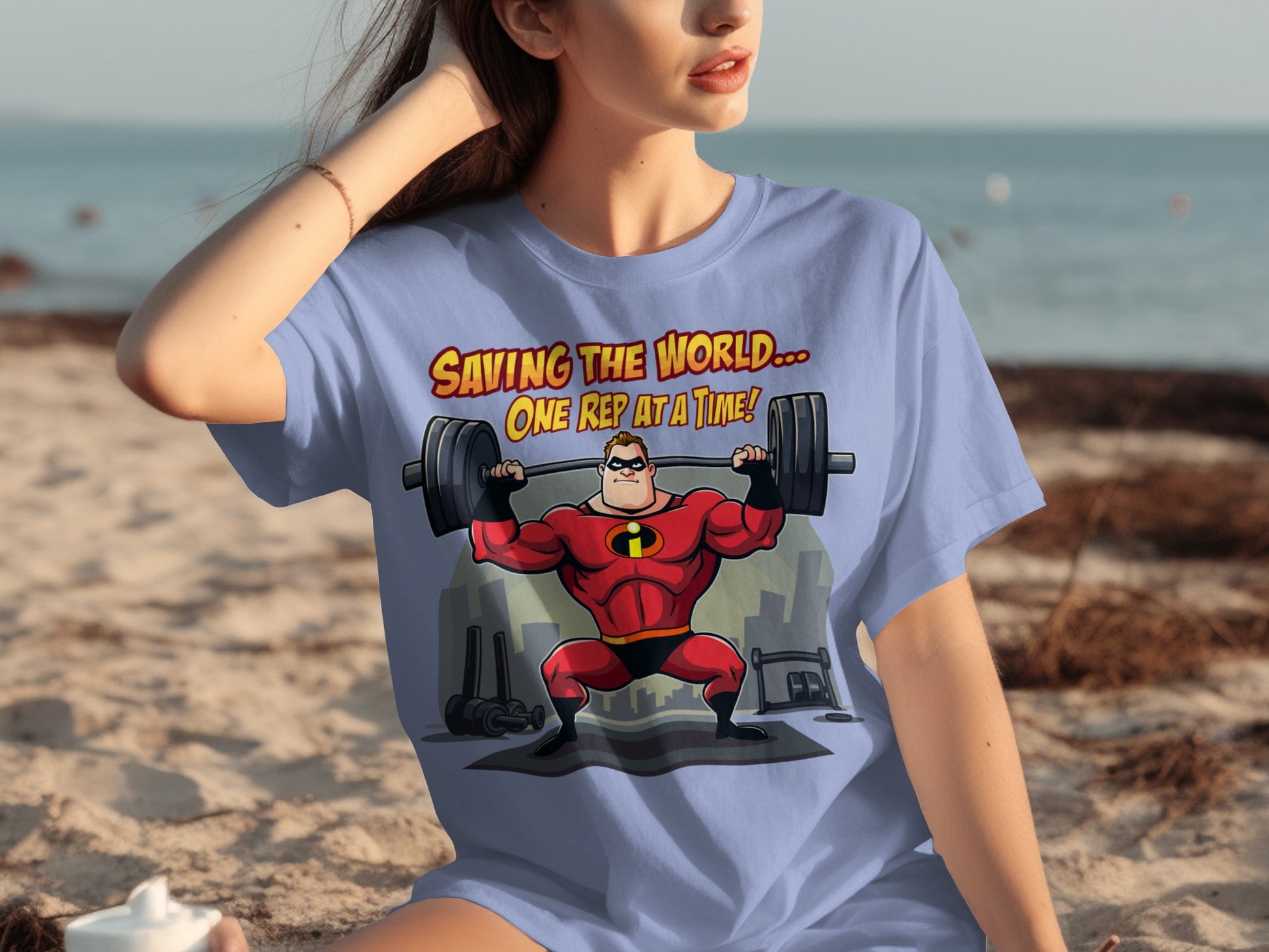 Saving The World One Rep At A Time Fitness Tee