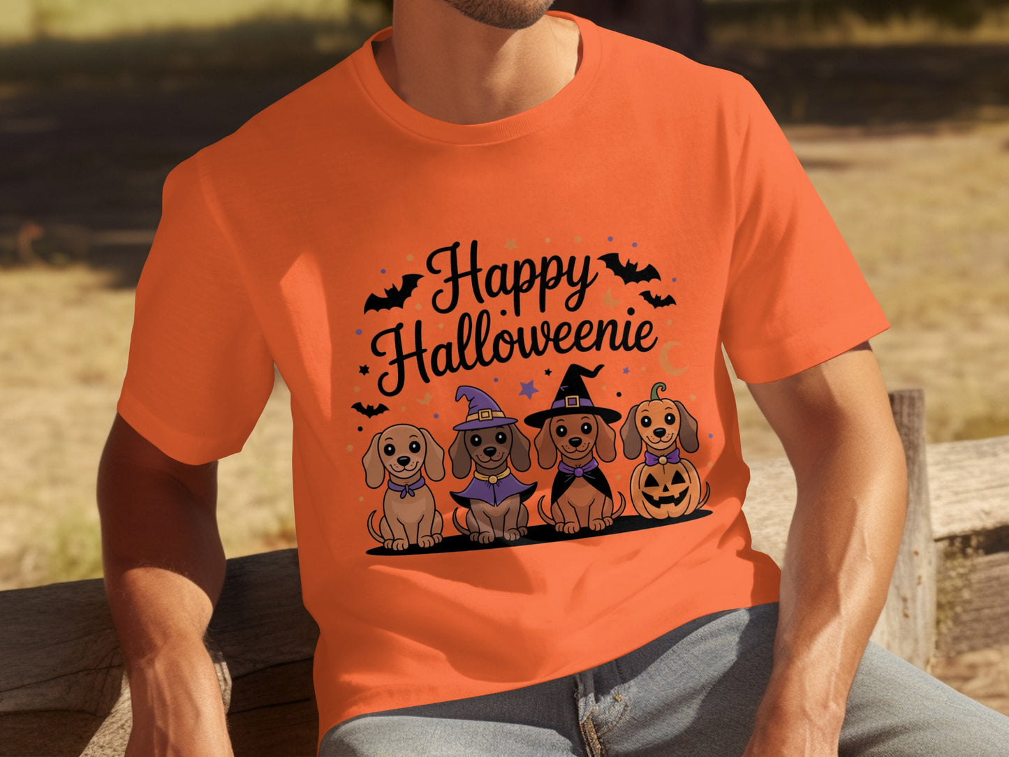 Happy Halloweenie Cute Dogs Halloween Themed Shirt