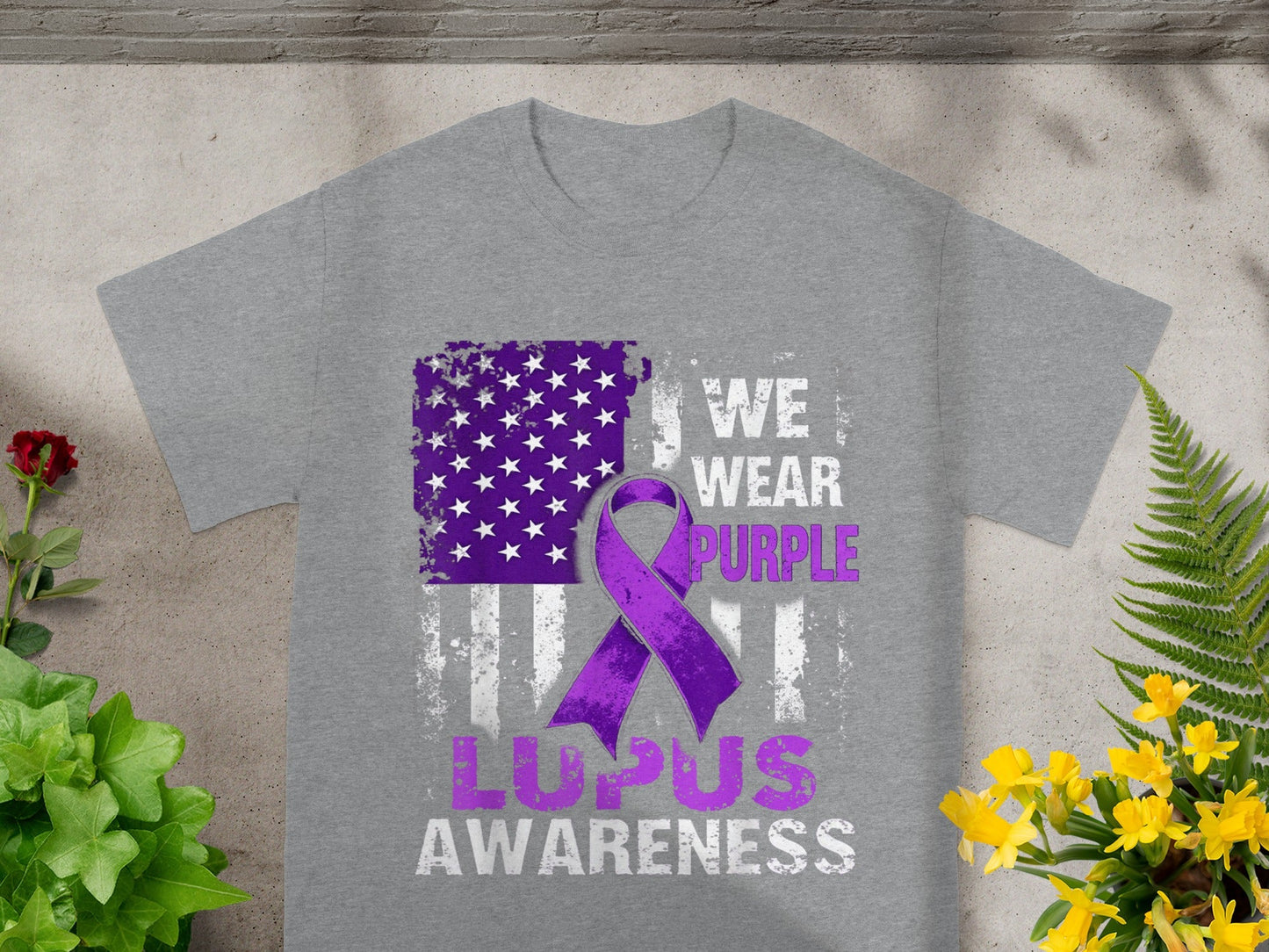 We Wear Purple Lupus Awareness Graphic T-shirt