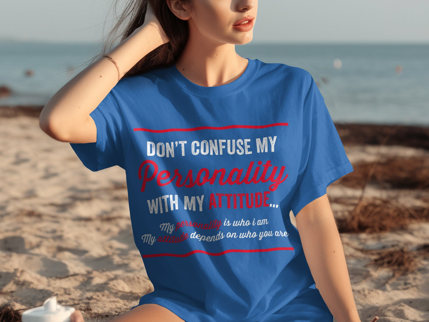 Don't Confuse My Personality With My Attitude T-shirt