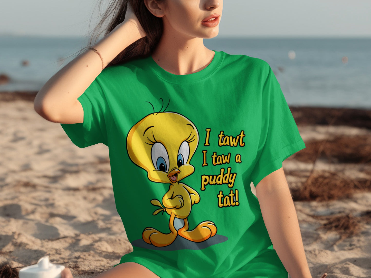 I Tawt I Taw a Puddy Tat Tweety Graphic T-shirt