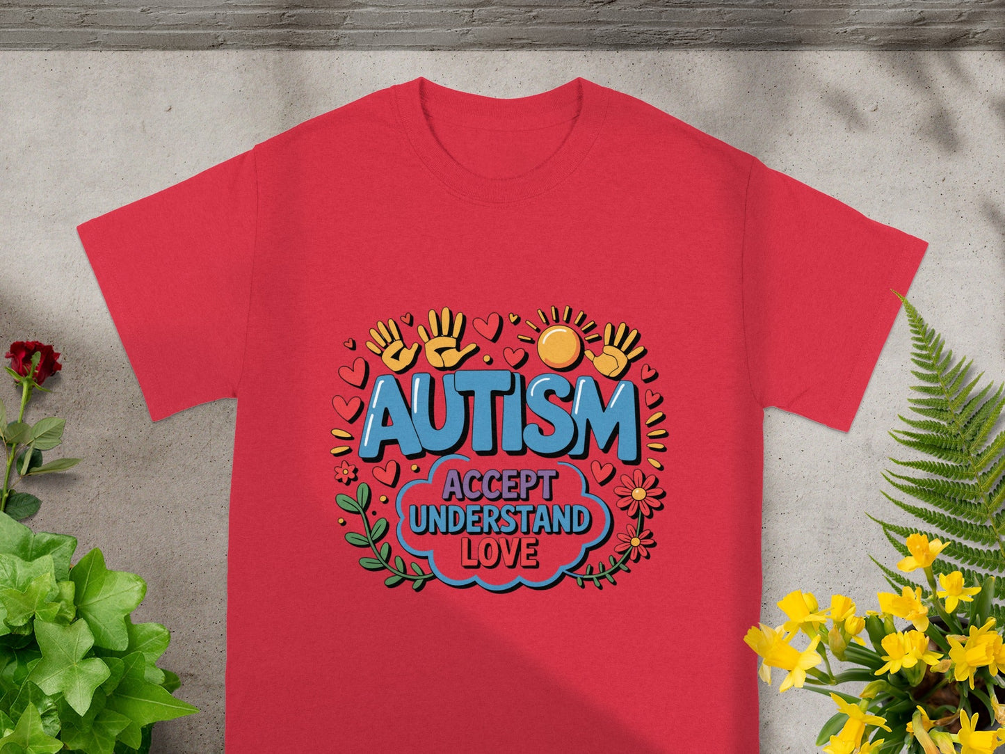 Autism Accept Understand Love Graphic T-Shirt
