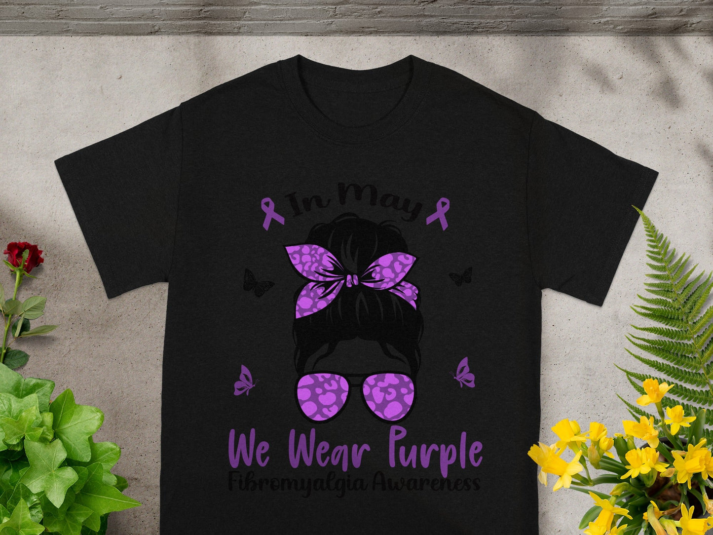 In May We Wear Purple Fibromyalgia Awareness Shirt