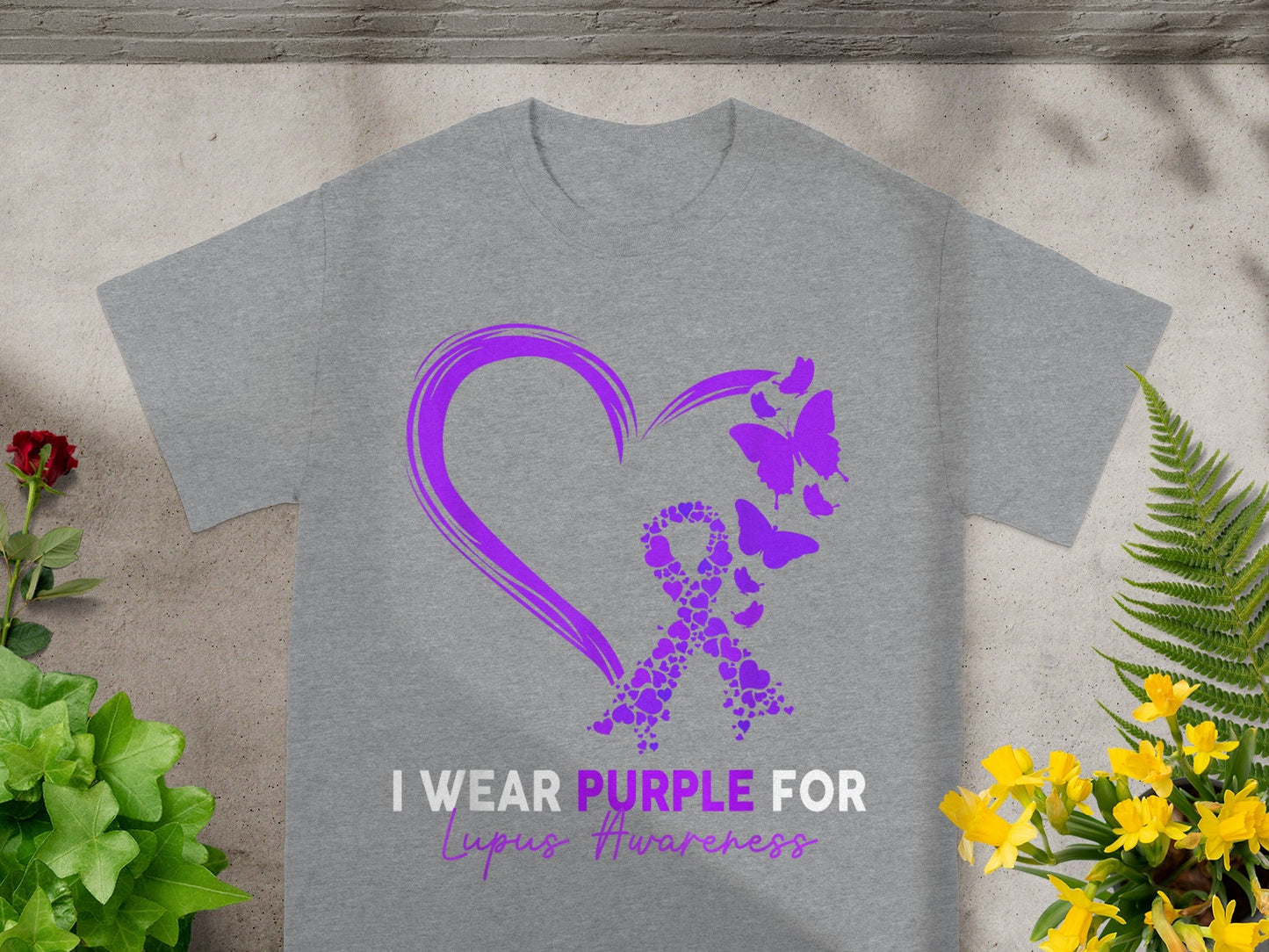 I Wear Purple for Lupus Awareness Inspirational Shirt