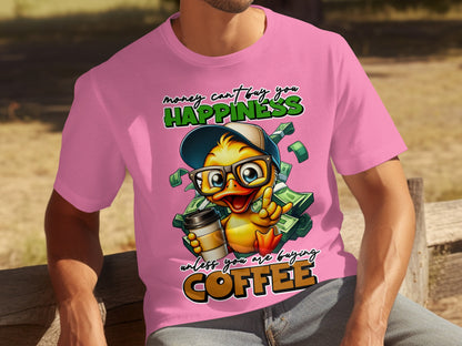 Money Can't Buy Happiness Unless Coffee T-Shirt