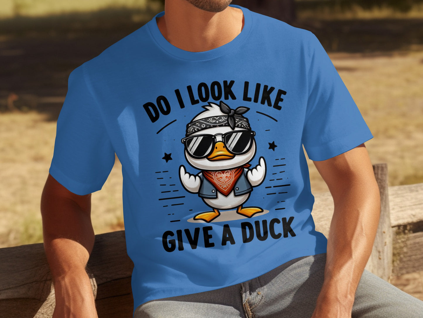 Do I Look Like Give A Duck Funny Duck T-Shirt